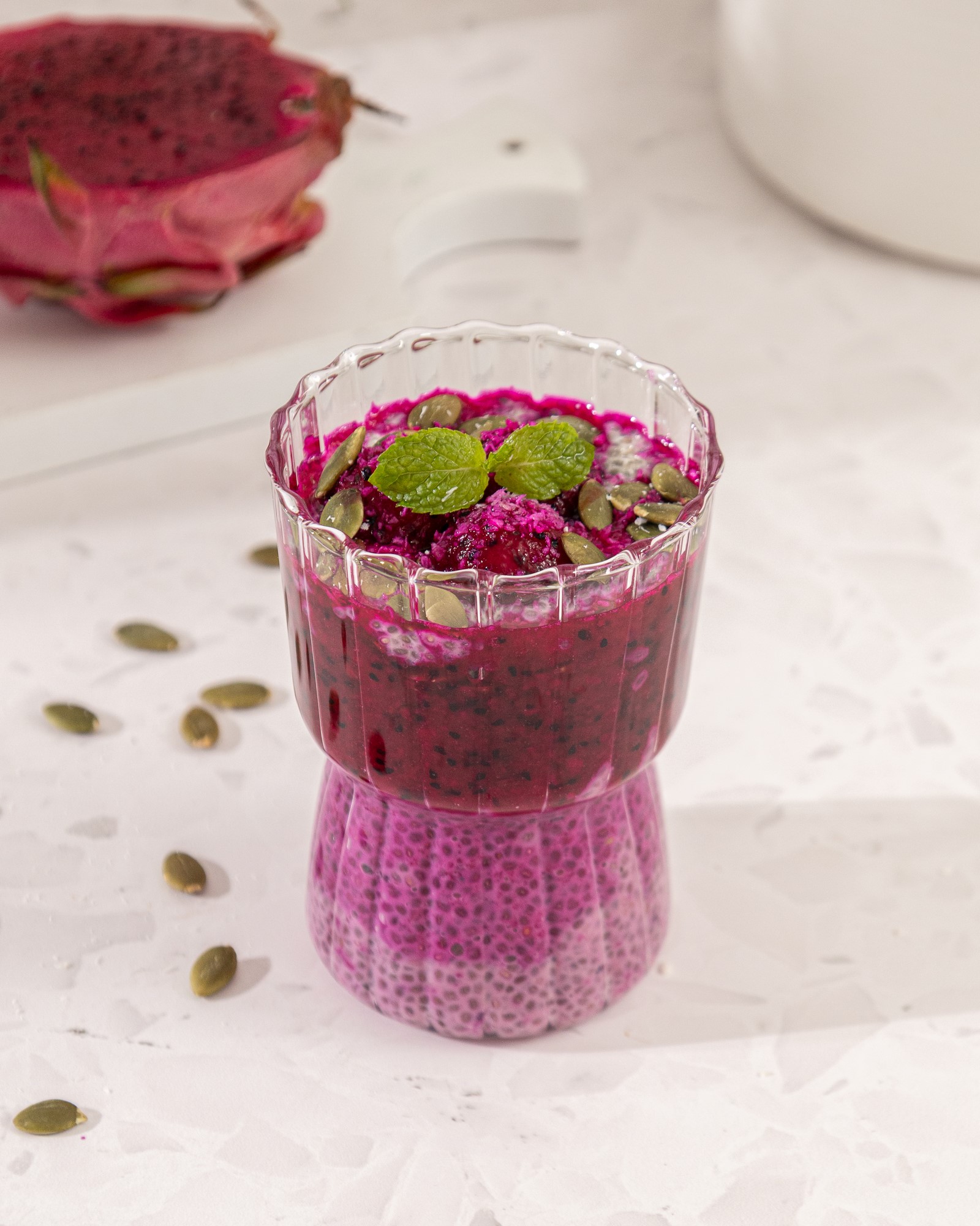 Chia Pudding Buah Naga