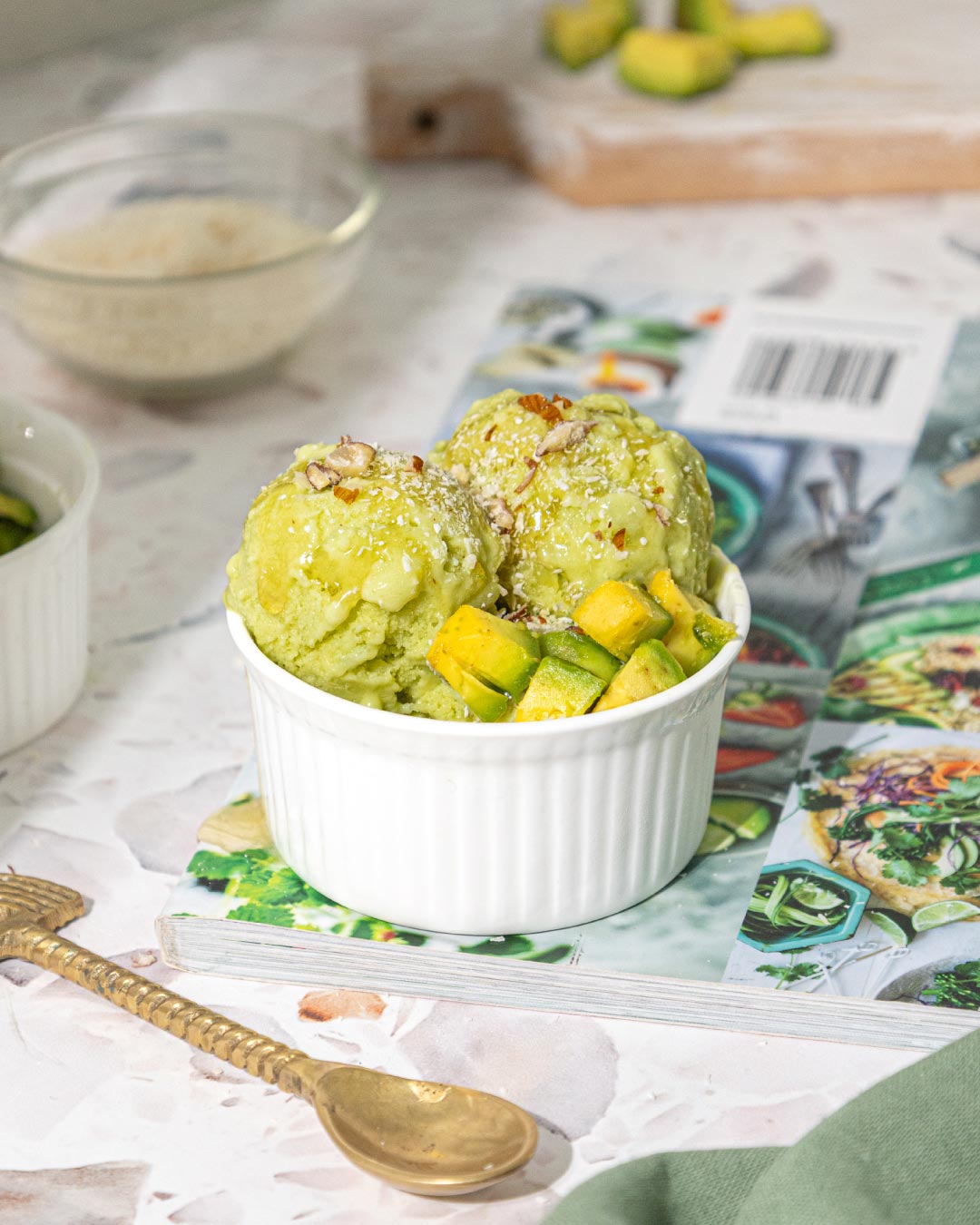 Protein Avocado Ice Cream 