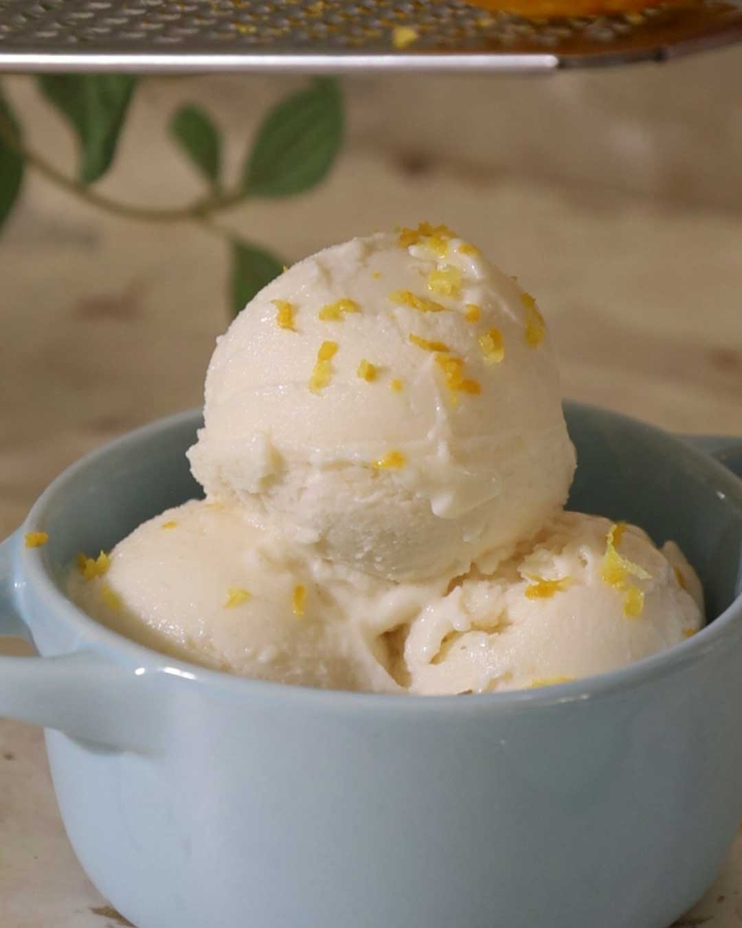 Honey Lemon Protein Ice Cream