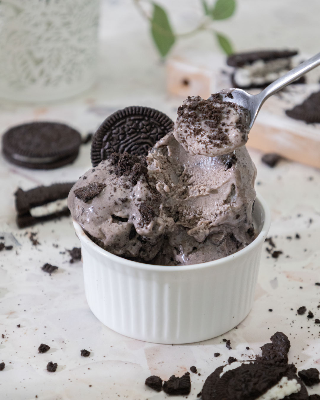 High Protein Oreo Ice Cream 