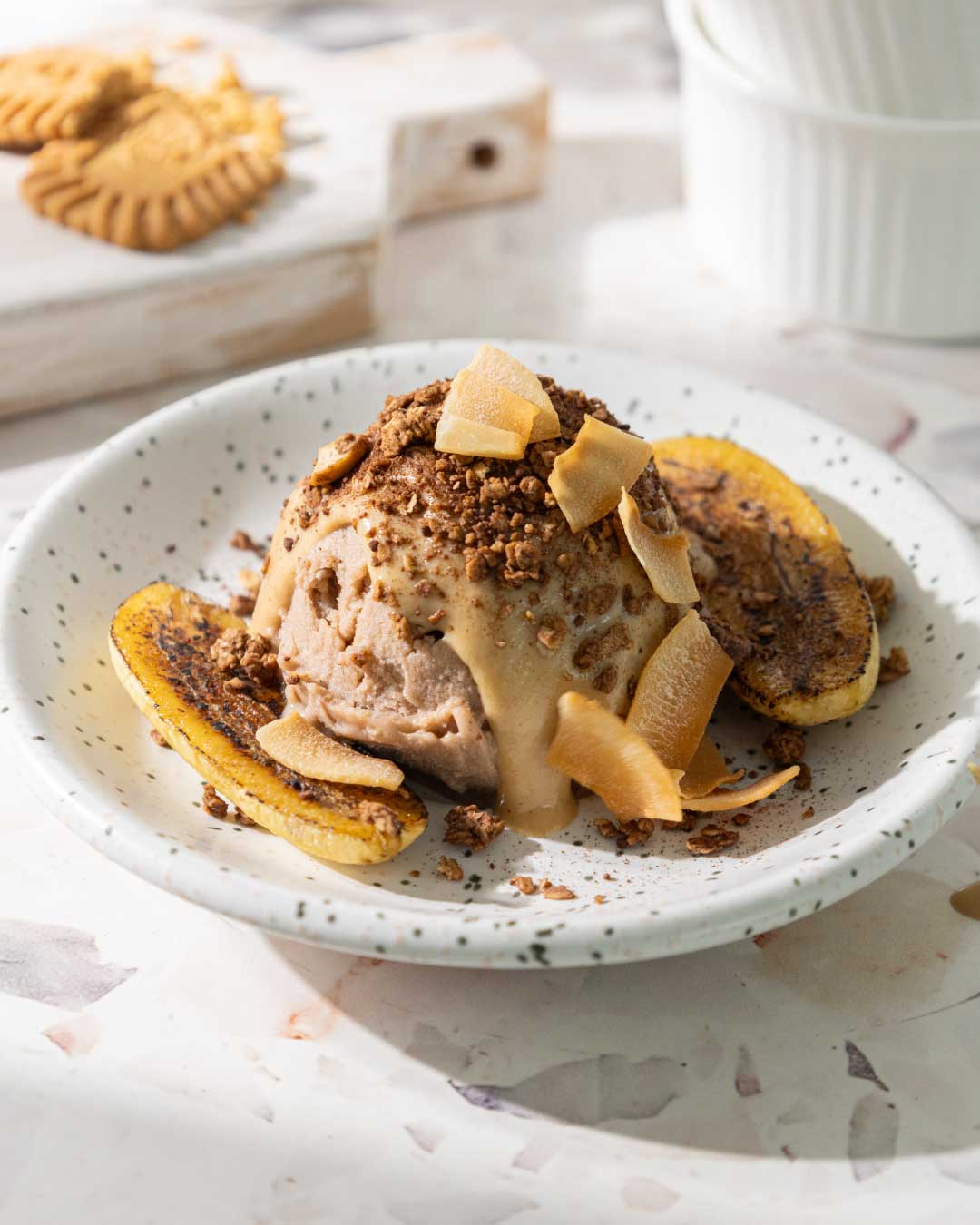 Caramelized Banana Protein Ice Cream