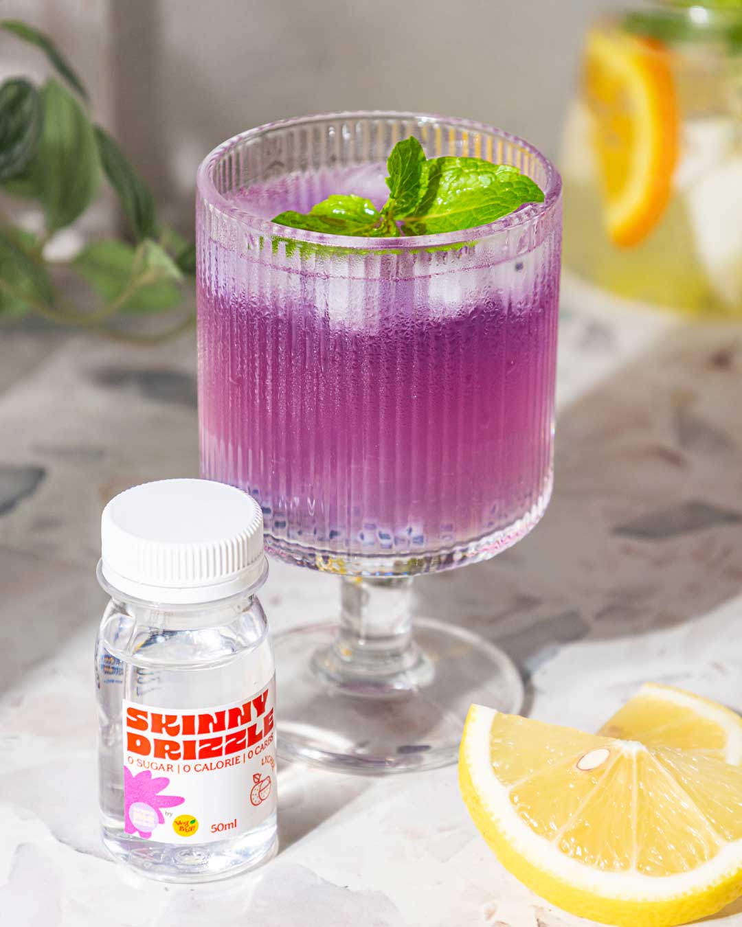 Sugar Free Mocktail - Blue Magic (19 kal)