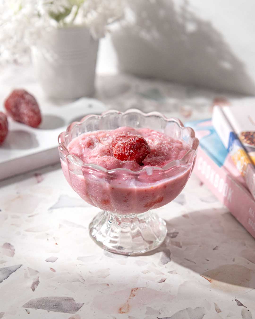 Protein Strawberry Frozen Smoothies