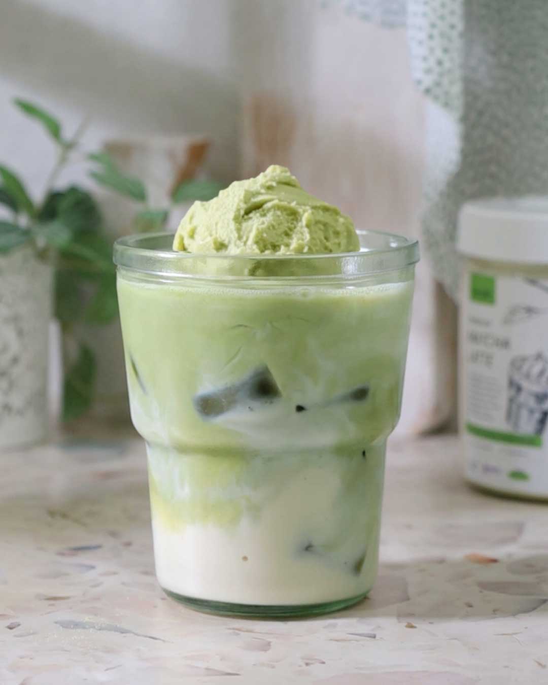 Matcha Latte Ice Cream 3 bahan 