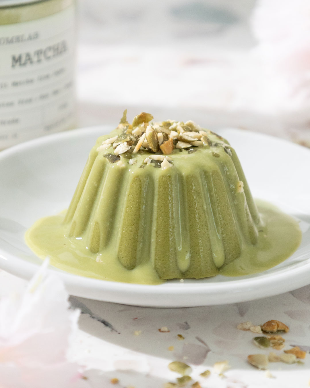 High Protein Matcha Pudding 