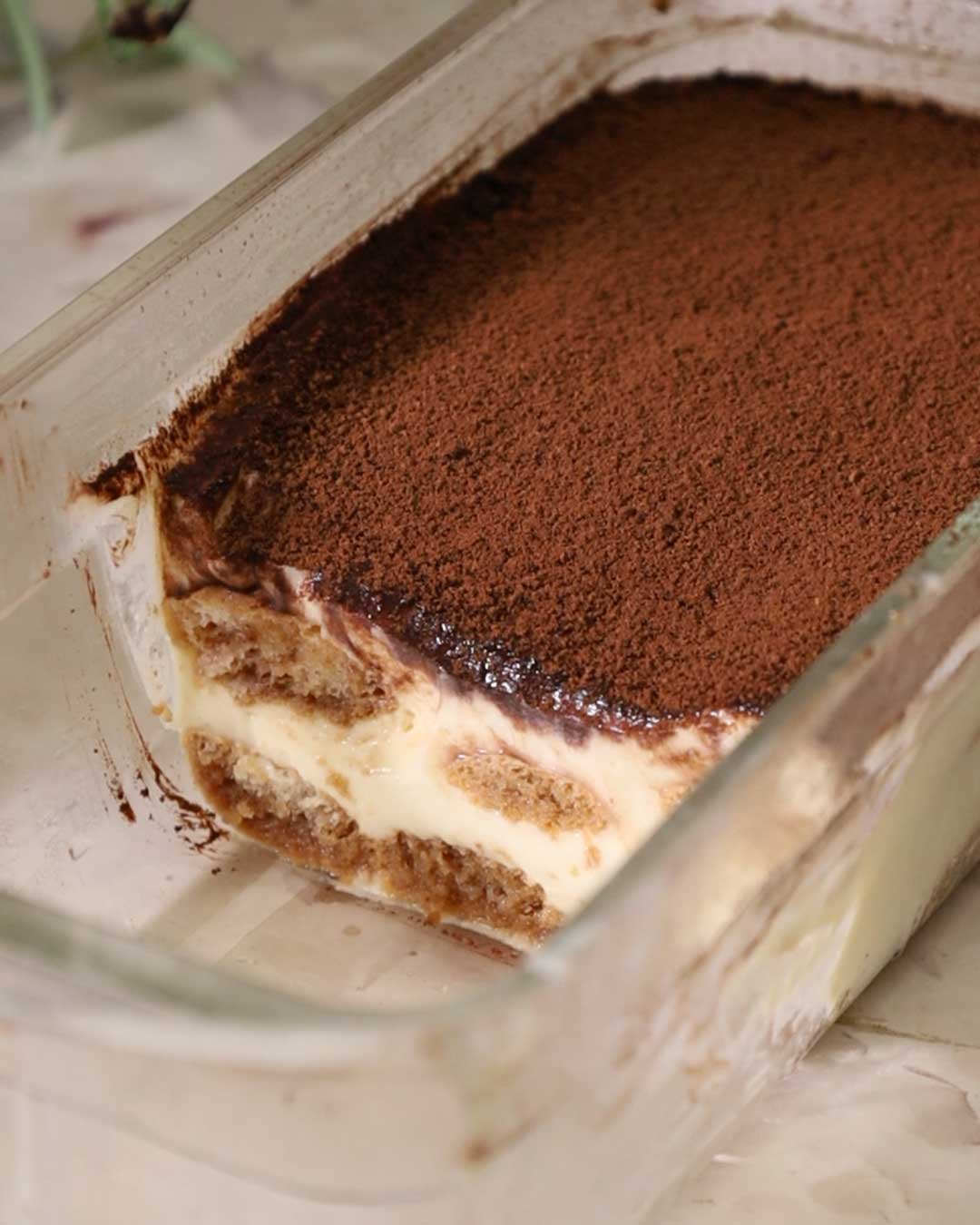 Protein Tiramissu with real Mascarpone Cheese