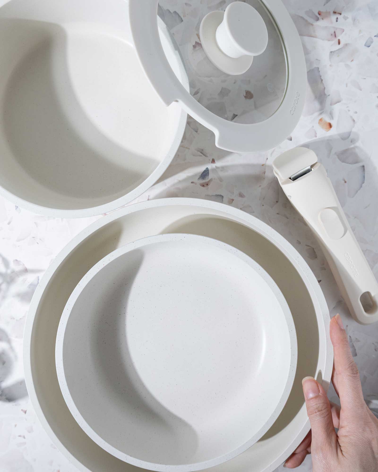 White Cooking Set